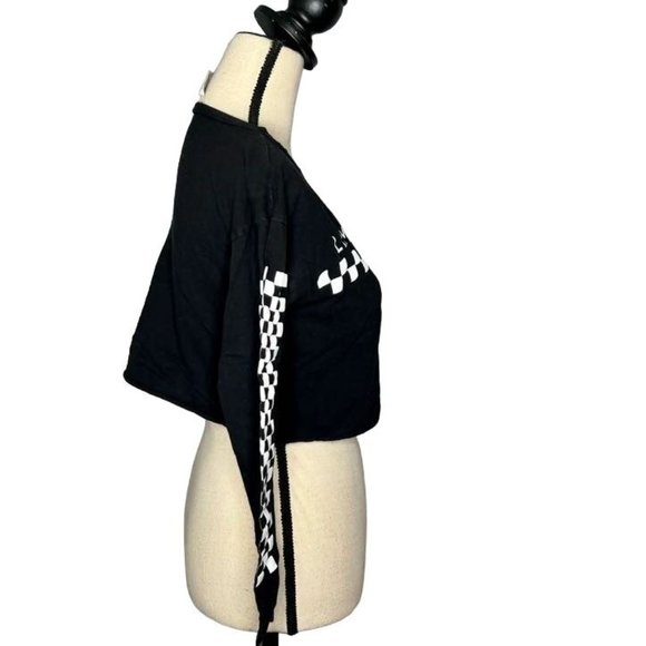 French Pastry Black White Limited Edition Crop Top Women's Size Small S - Picture 2 of 6